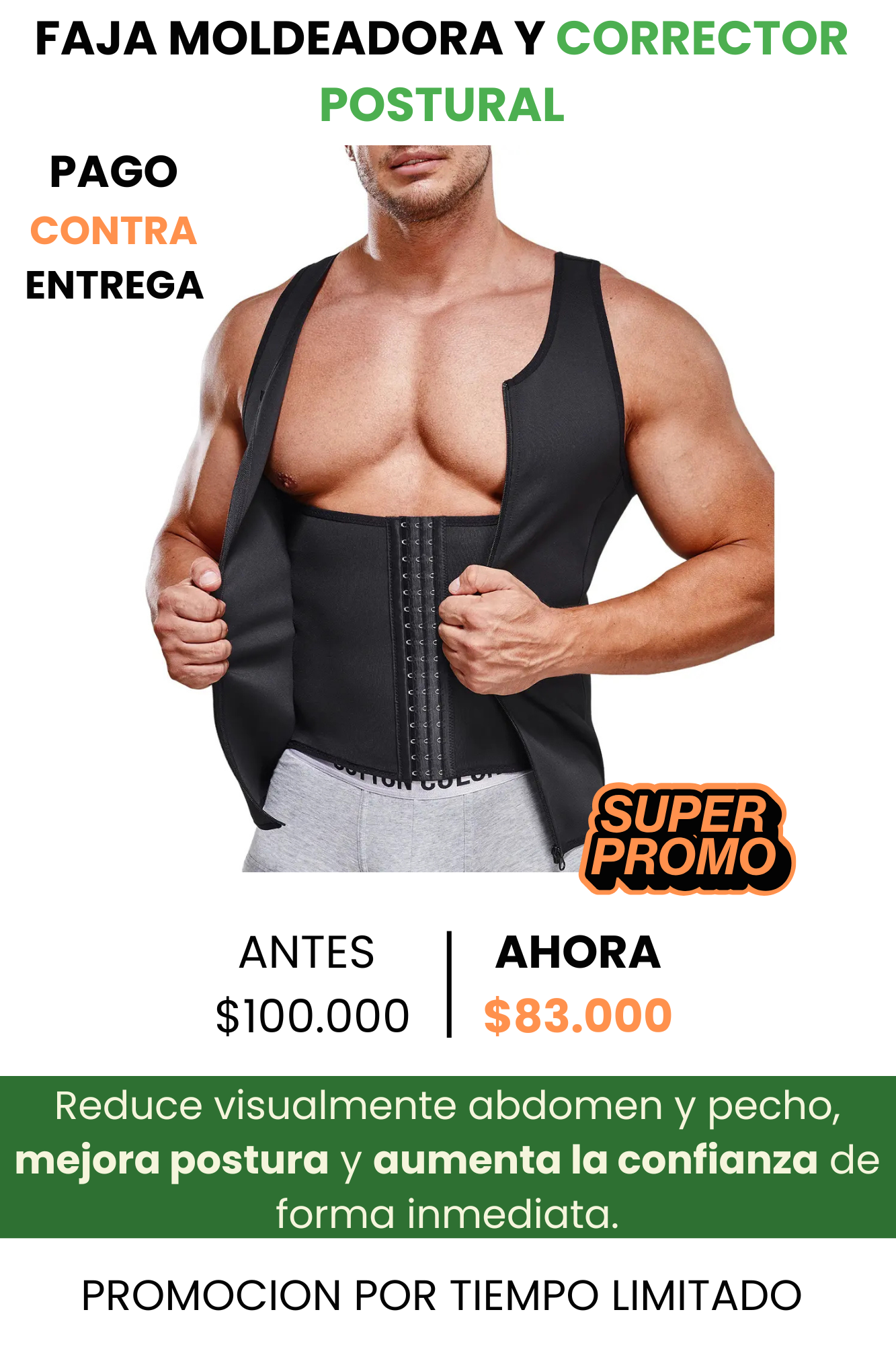 FAJA MOLDEADORA MASCULINO